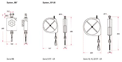 Masszeichnung 5 F-LR